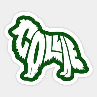 Collie white Sticker